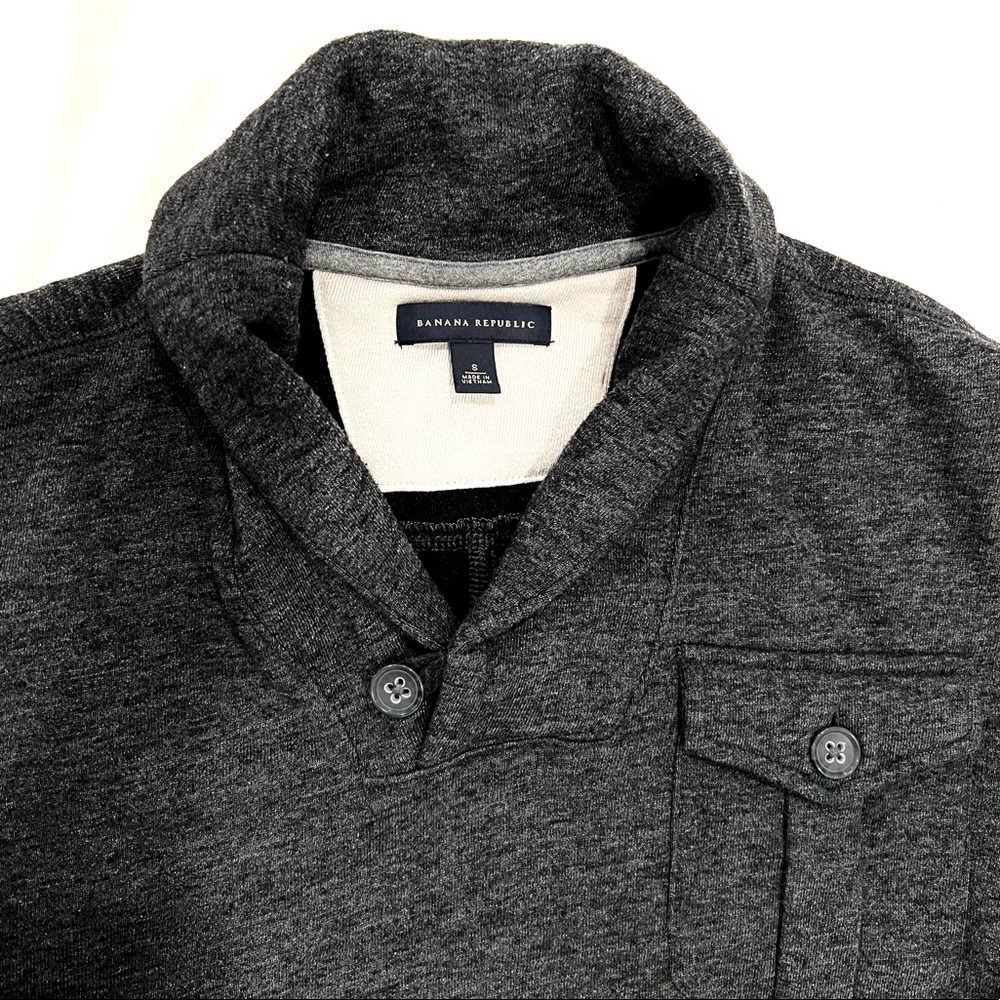 Banana Republic charcoal grey Size S cowl neck sweater